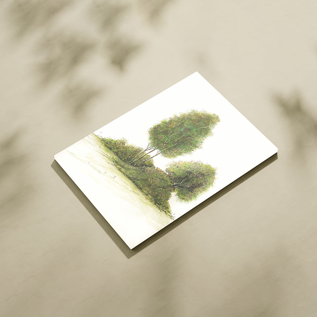 Whispers of the Grove – Tranquil Tree Cluster Botanical Wall Art
